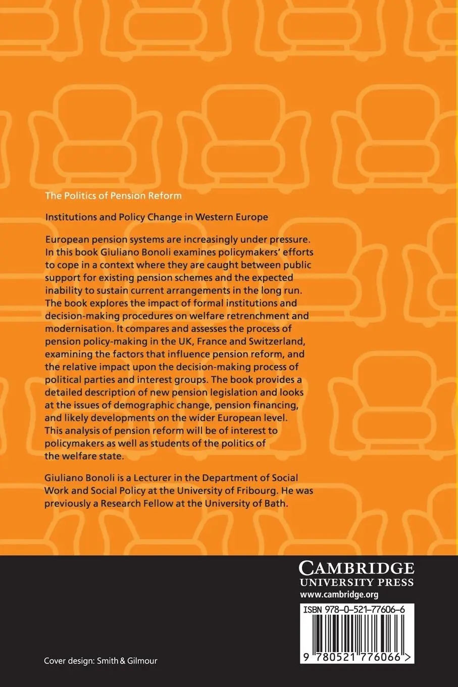 Rückseite: 9780521776066 | The Politics of Pension Reform | Giuliano Bonoli | Taschenbuch | 2014