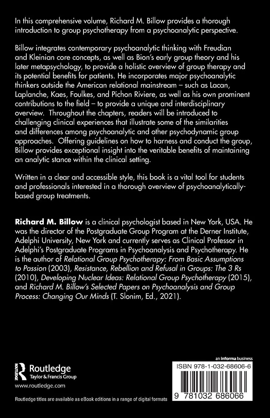 Rückseite: 9781032686066 | Psychoanalytic Group Psychotherapy | A Contemporary Introduction