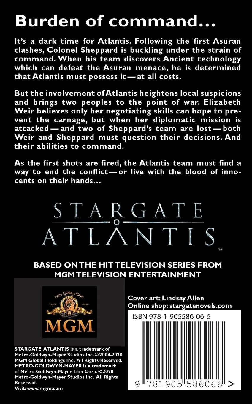 Rückseite: 9781905586066 | STARGATE ATLANTIS Casualties of War | Elizabeth Christensen | Buch