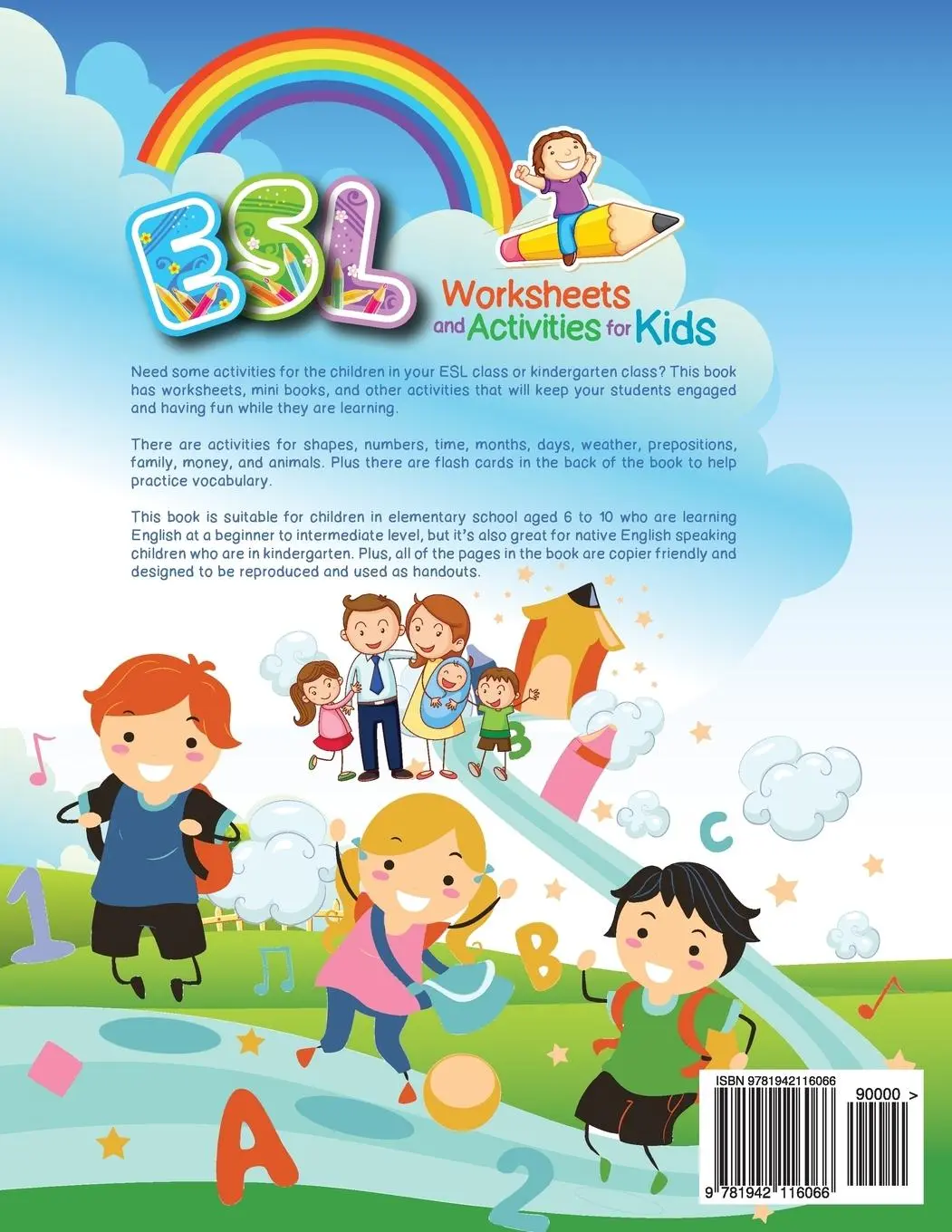 Rückseite: 9781942116066 | ESL Worksheets and Activities for Kids | Miryung Pitts | Taschenbuch