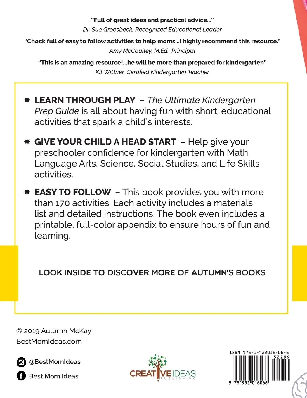 Rückseite: 9781952016066 | The Ultimate Kindergarten Prep Guide | Autumn McKay | Taschenbuch