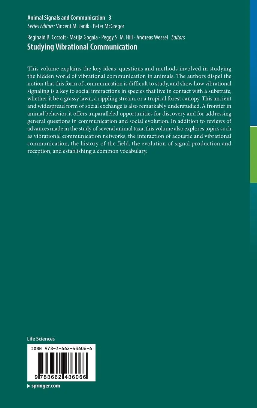 Rückseite: 9783662436066 | Studying Vibrational Communication | Reginald B. Cocroft (u. a.) | xv