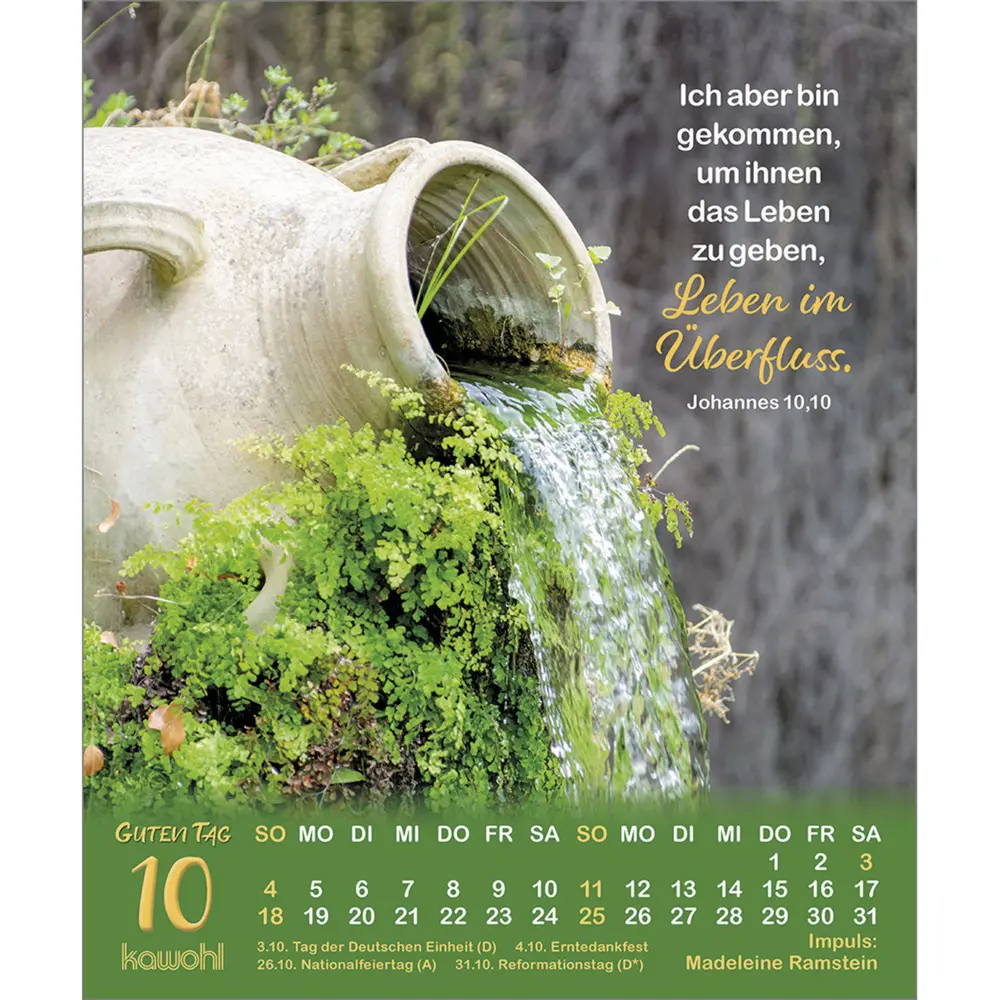 Bild: 9783754816066 | Guten Tag 2026 | Impulse zum Leben | Kalender | Spiralbindung | 2026