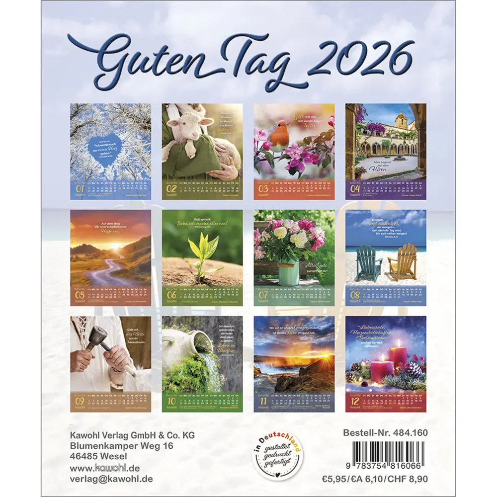 Bild: 9783754816066 | Guten Tag 2026 | Impulse zum Leben | Kalender | Spiralbindung | 2026