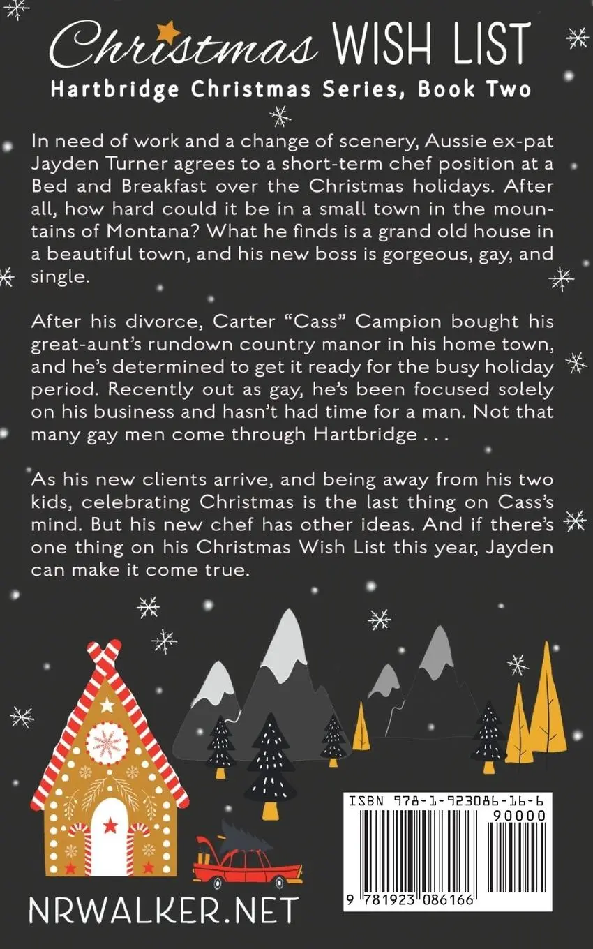 Rückseite: 9781923086166 | Christmas Wish List - Illustrated cover edition | N. R. Walker | Buch