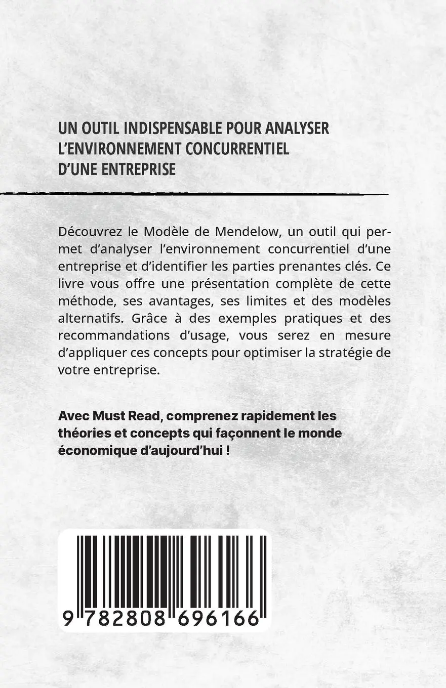 Rückseite: 9782808696166 | Le Modèle De Mendelow | Peter Lanore | Taschenbuch | Französisch