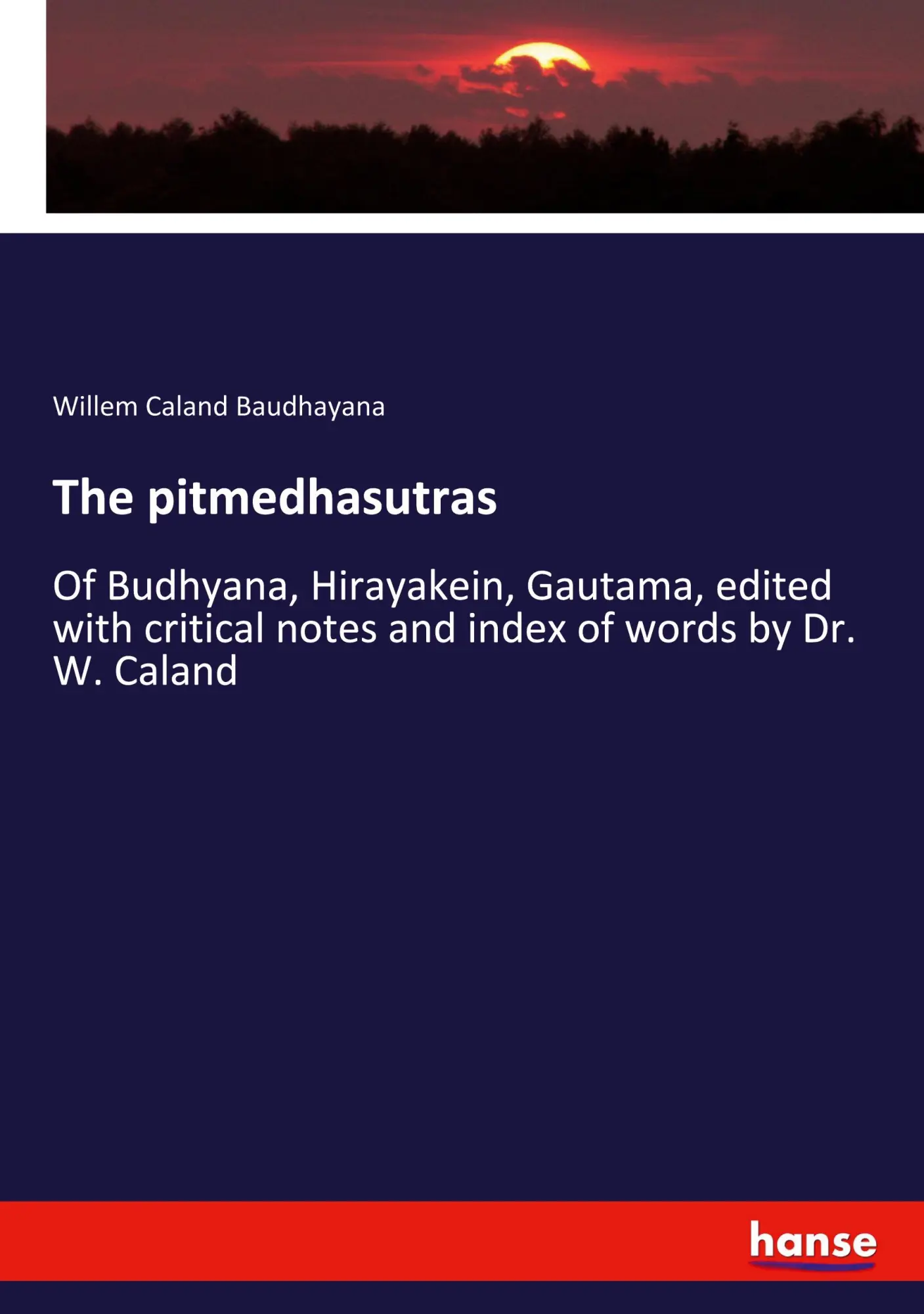 Cover: 9783337946166 | The pitmedhasutras | Willem Caland Baudhayana | Taschenbuch | 160 S.