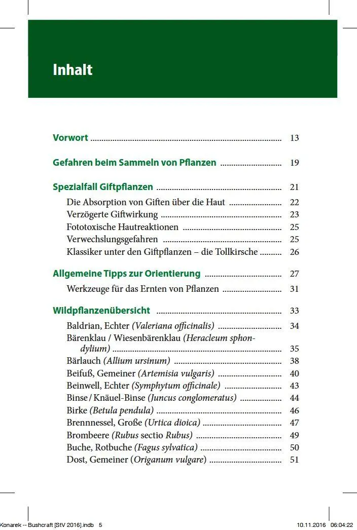 Bild: 9783702016166 | Bushcraft | Survivalwissen Wildpflanzen Europas | Lars Konarek | Buch