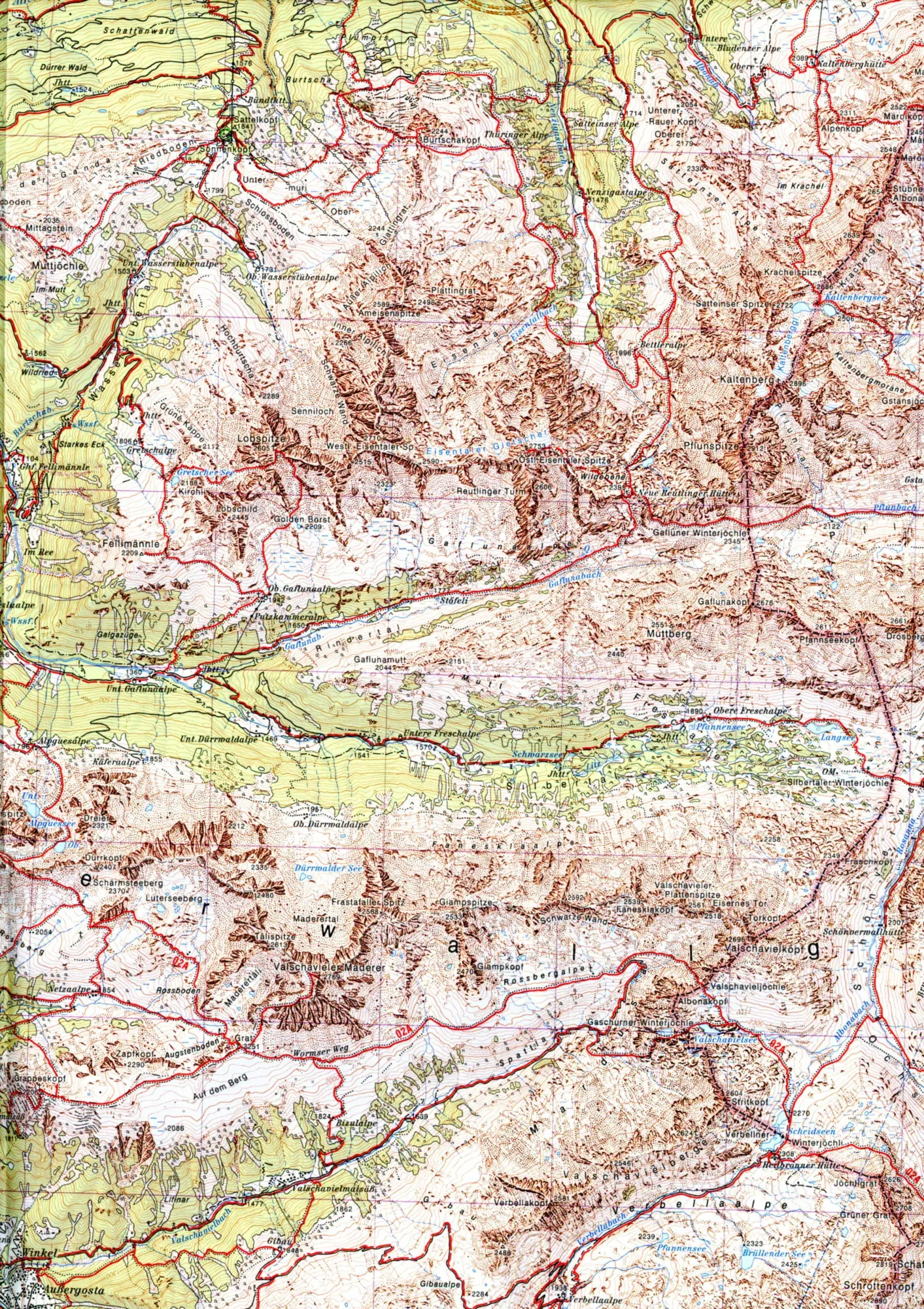 Bild: 9783948256166 | Verwallgruppe 1 : 50 000 | Deutscher Alpenverein | (Land-)Karte | 2022