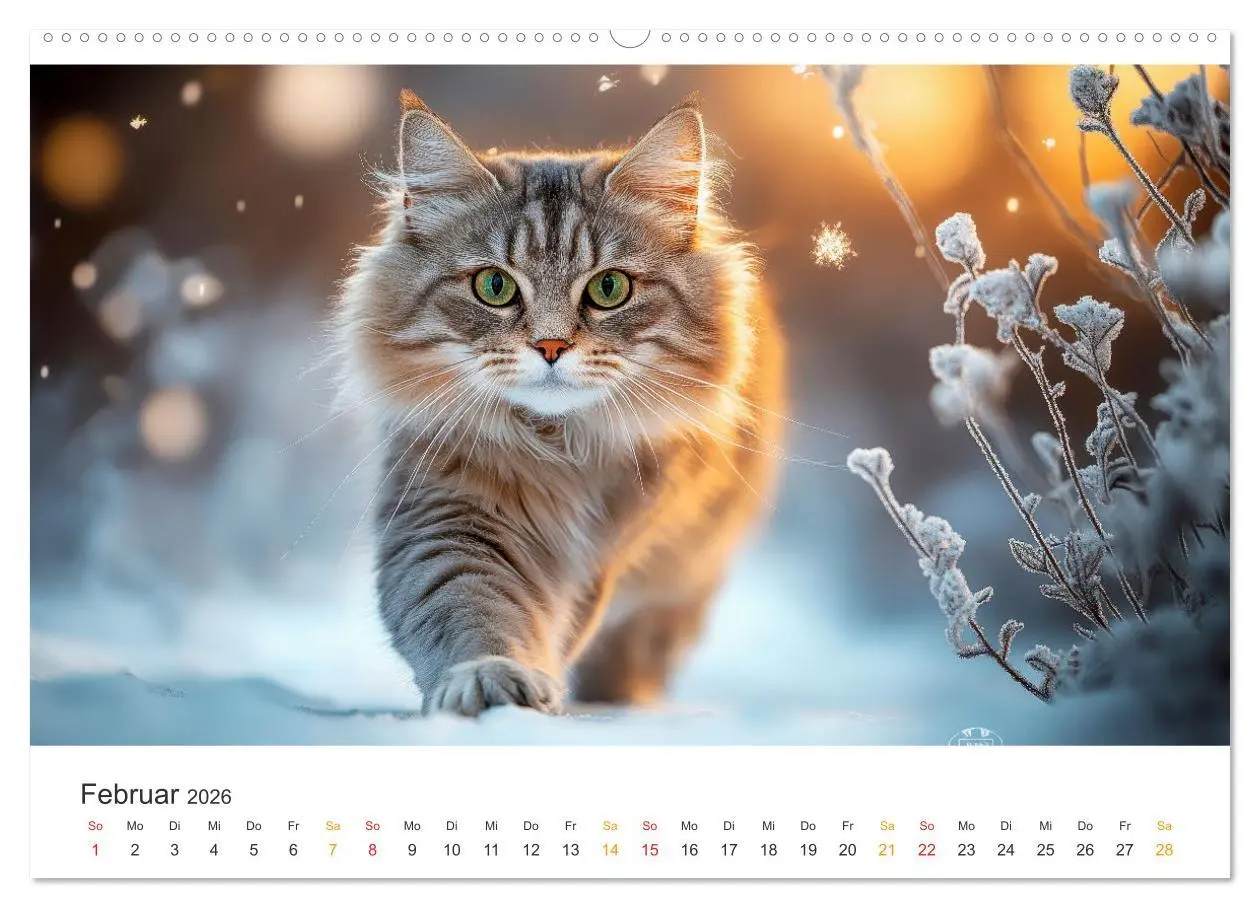 Bild: 9783457276266 | Katzen - Kalender für alle Miezenfans (hochwertiger Premium...
