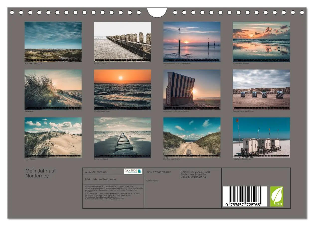 Bild: 9783457726266 | Mein Jahr auf Norderney (Wandkalender 2026 DIN A4 quer), CALVENDO...