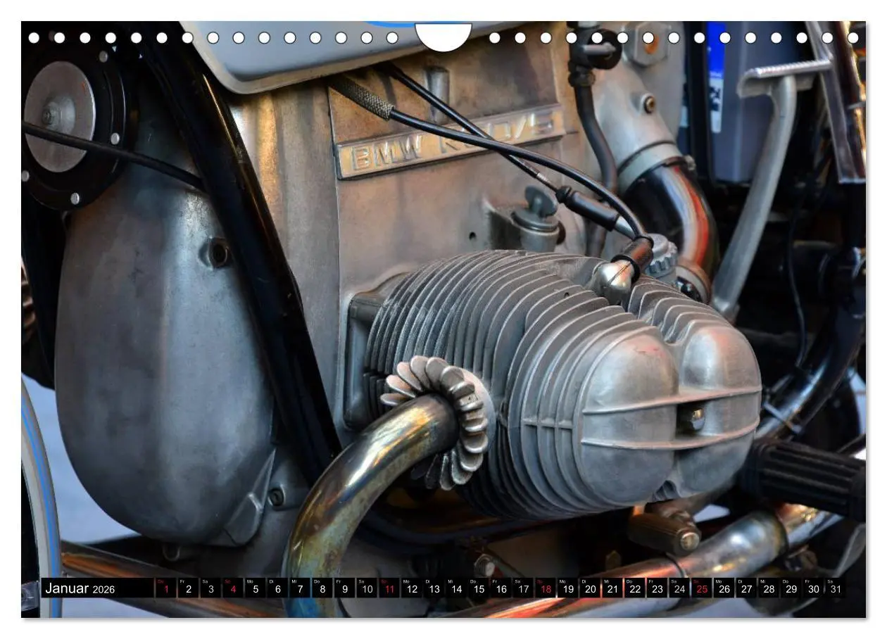 Bild: 9783516126266 | BMW R 60/5 (Wandkalender 2026 DIN A4 quer), CALVENDO Monatskalender