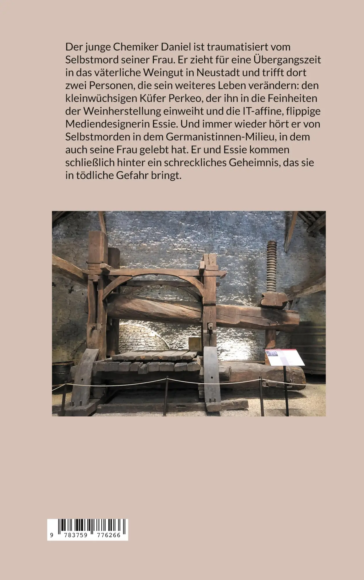 Rückseite: 9783759776266 | Tödliches Gas | Ein Weinkrimi | Jochen Hamatschek | Taschenbuch | 2024