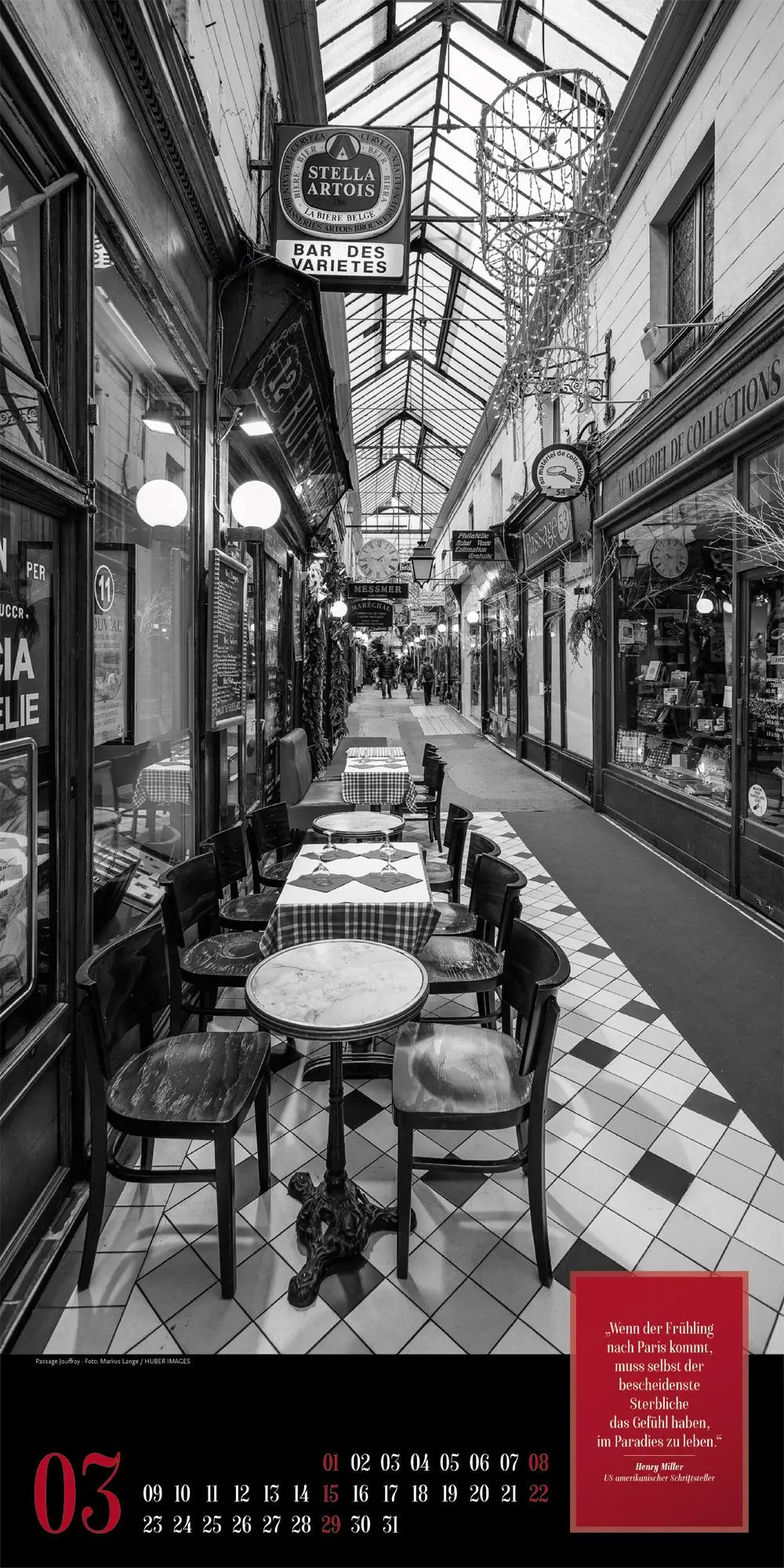 Bild: 9783838426266 | Paris, je t'aime Literatur-Kalender 2026 | Ackermann Kunstverlag GmbH