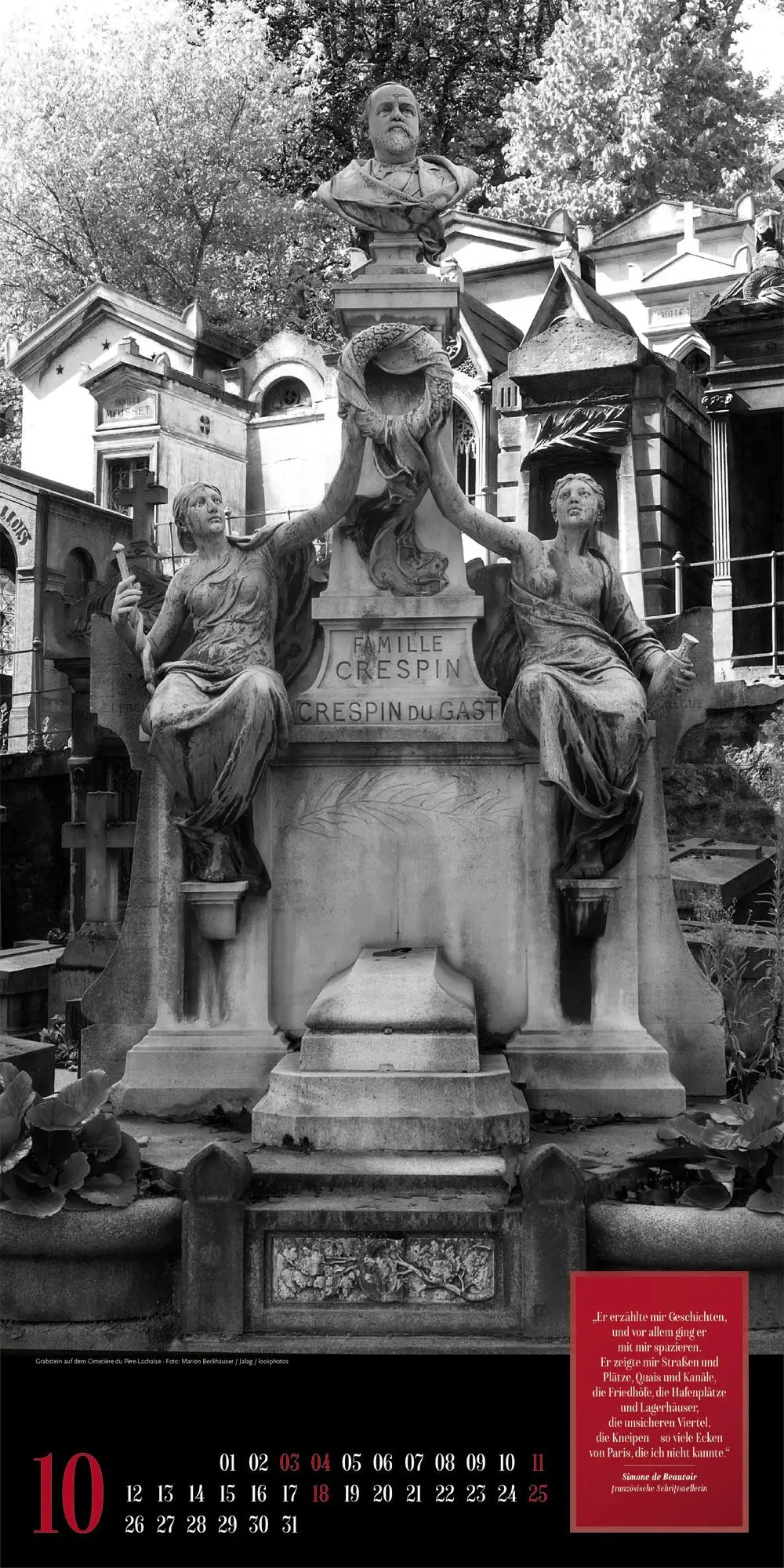 Bild: 9783838426266 | Paris, je t'aime Literatur-Kalender 2026 | Ackermann Kunstverlag GmbH