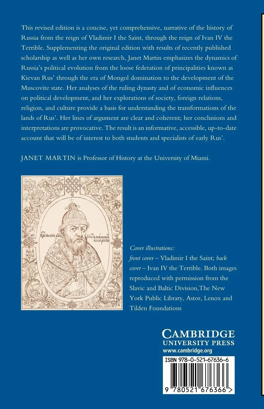 Rückseite: 9780521676366 | Medieval Russia, 980-1584 | Janet Martin | Taschenbuch | Englisch