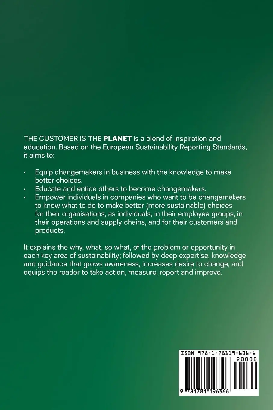 Rückseite: 9781781196366 | The Customer is the Planet | A handbook for sustainable business