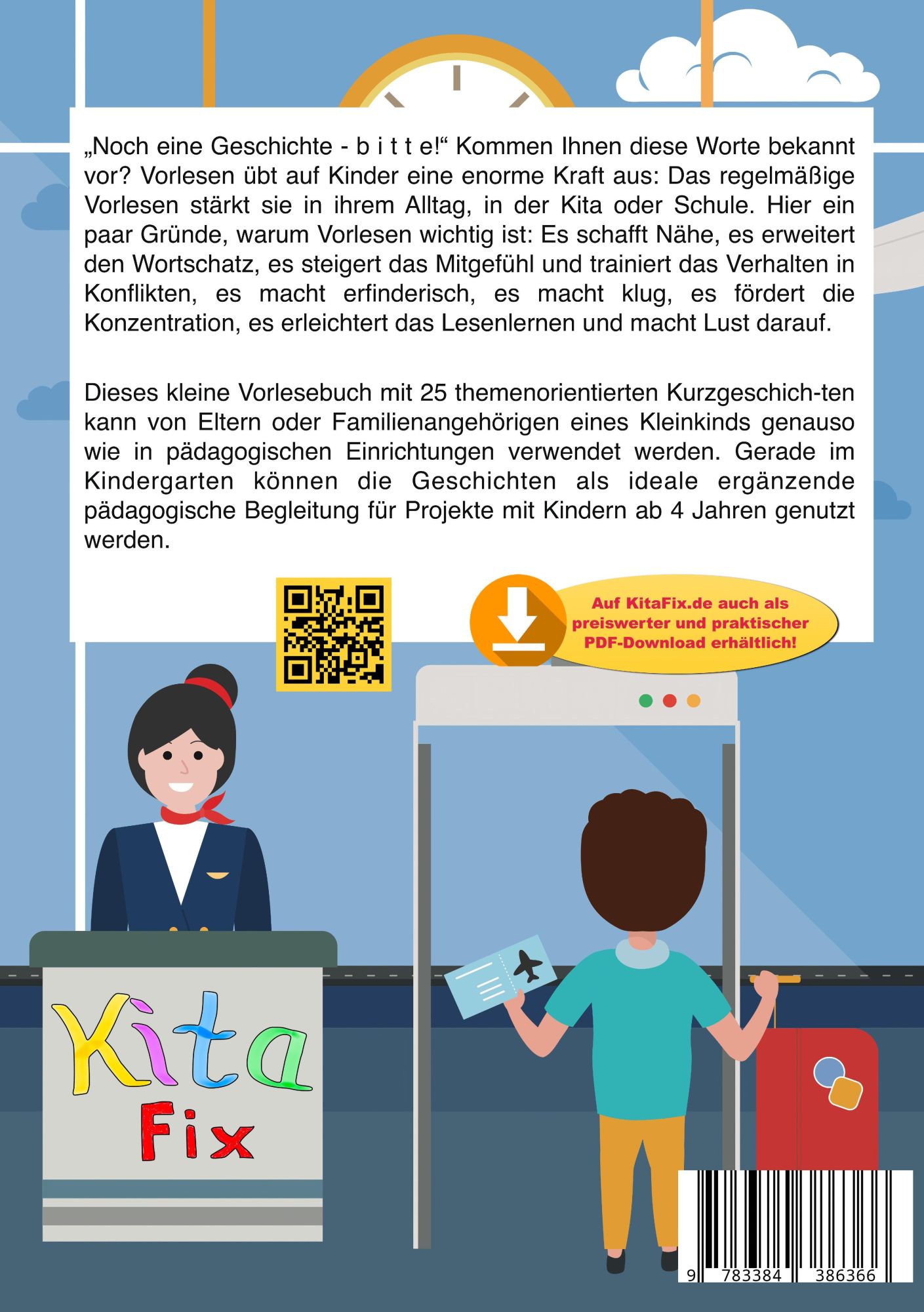 Rückseite: 9783384386366 | KitaFix-Kurzgeschichten Am Flughafen | Sandra Plha | Taschenbuch