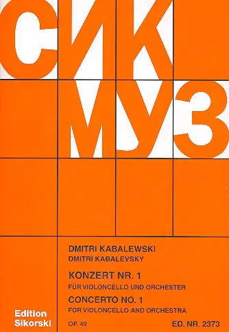 Cover: 9790003036366 | Konzert Nr. 1 | Dmitri Kabalevsky | Klavierauszug | Sikorski Edition