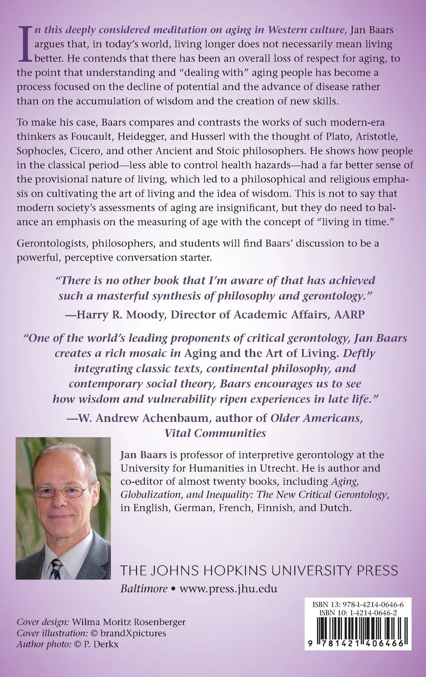 Rückseite: 9781421406466 | Aging and the Art of Living | Jan Baars | Buch | Gebunden | Englisch