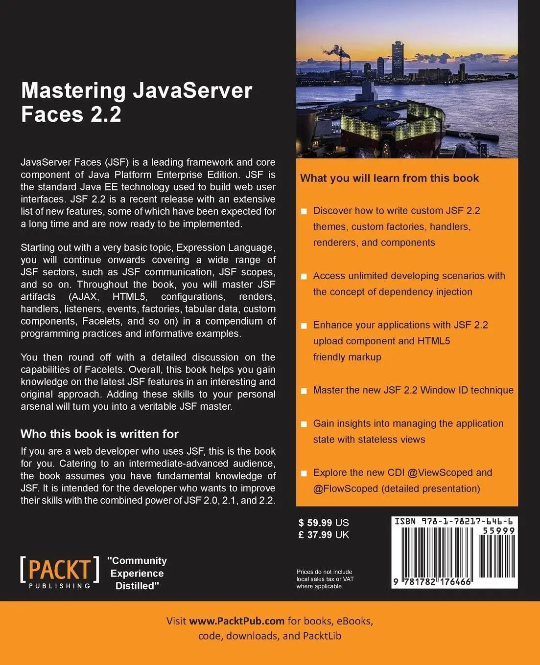 Rückseite: 9781782176466 | Mastering JavaServer Faces 2.2 | Anghel Leonard | Taschenbuch | 2014