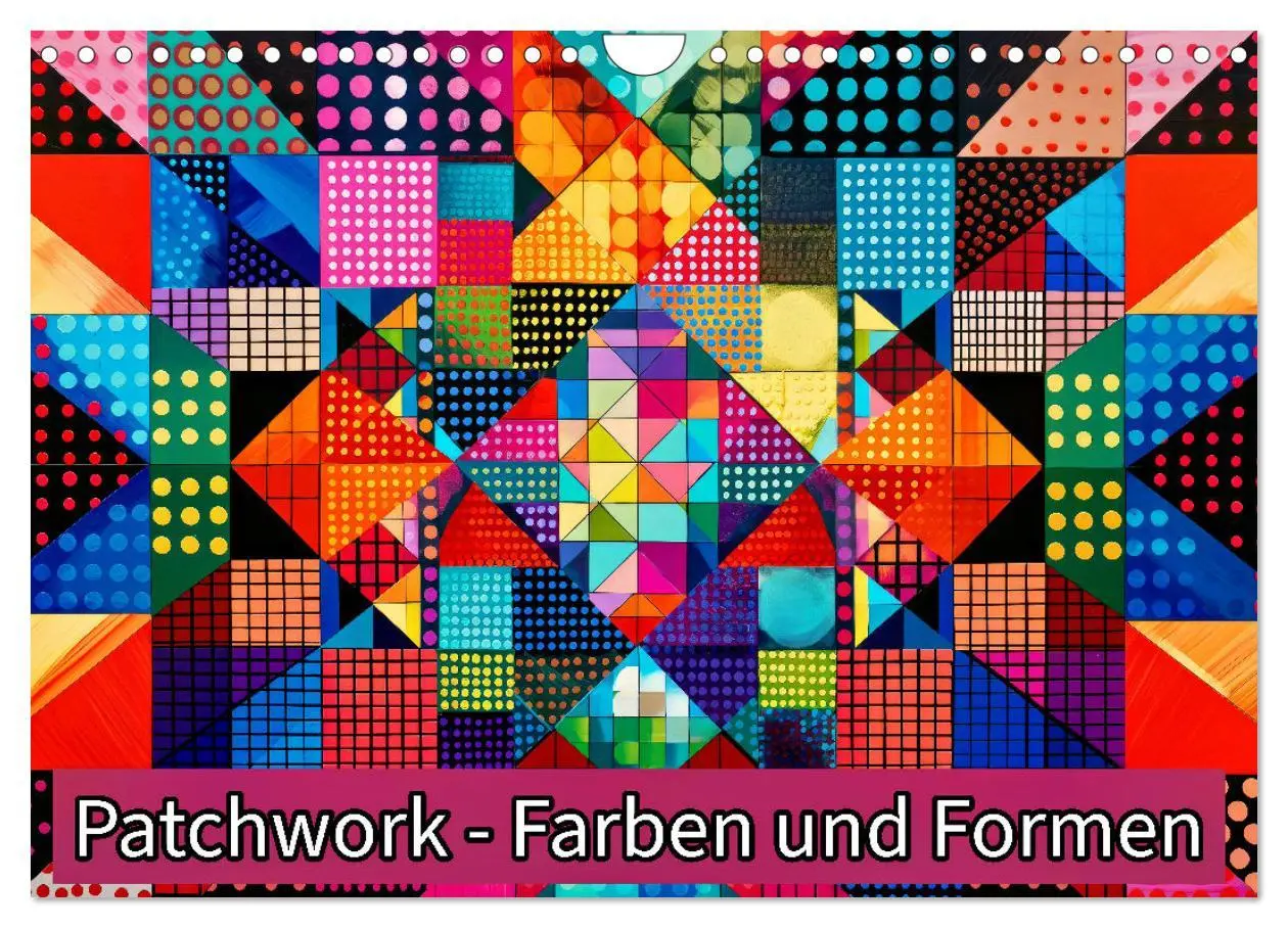 Cover: 9783457326466 | Patchwork - Farben und Formen (Wandkalender 2026 DIN A4 quer),...