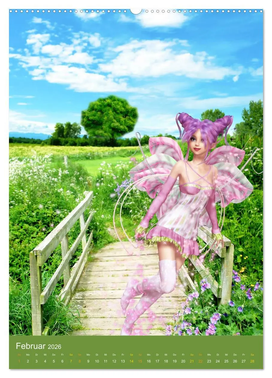 Bild: 9783516416466 | Fantasy Lichtwesen (Wandkalender 2026 DIN A2 hoch), CALVENDO...