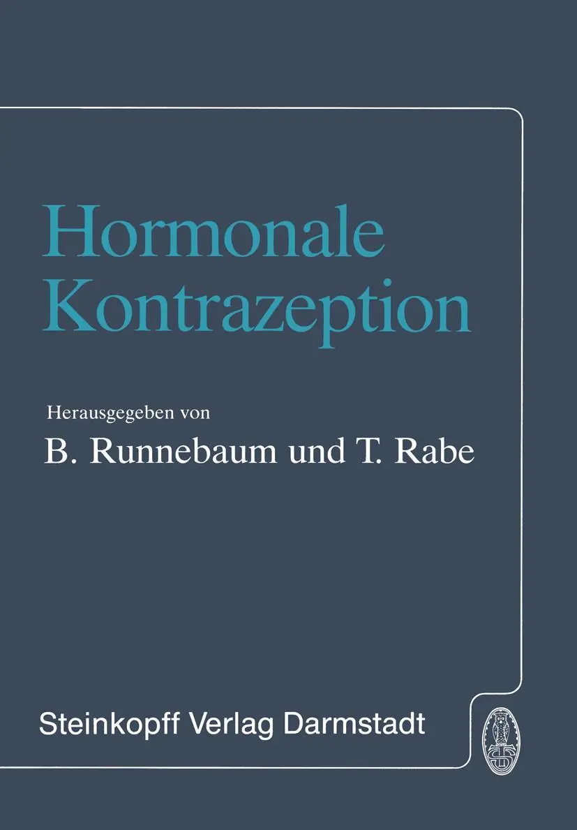 Cover: 9783798506466 | Hormonale Kontrazeption | B. Runnebaum (u. a.) | Taschenbuch | viii