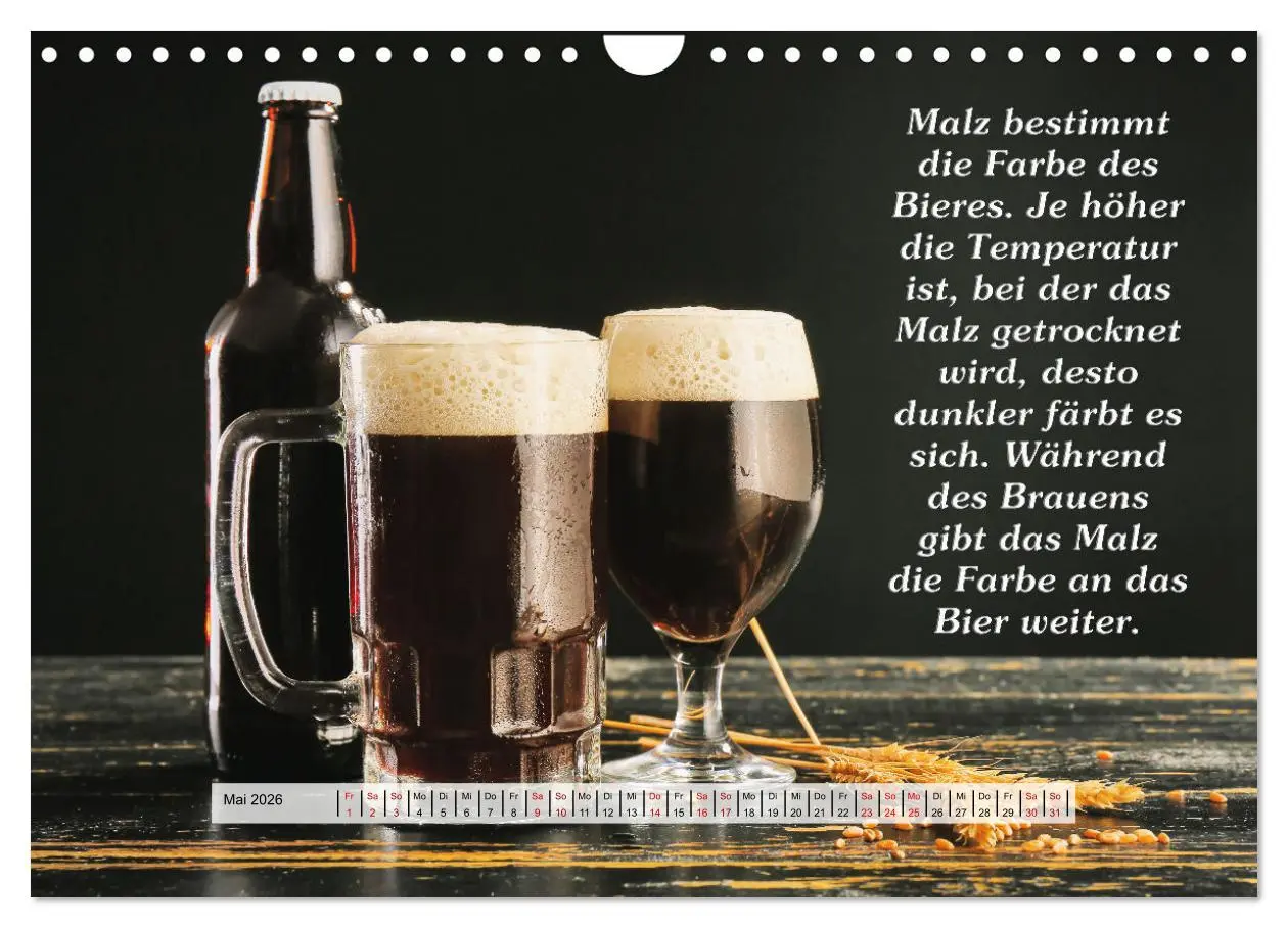 Bild: 9783457626566 | Wissenswertes über Bier (Wandkalender 2026 DIN A4 quer), CALVENDO...