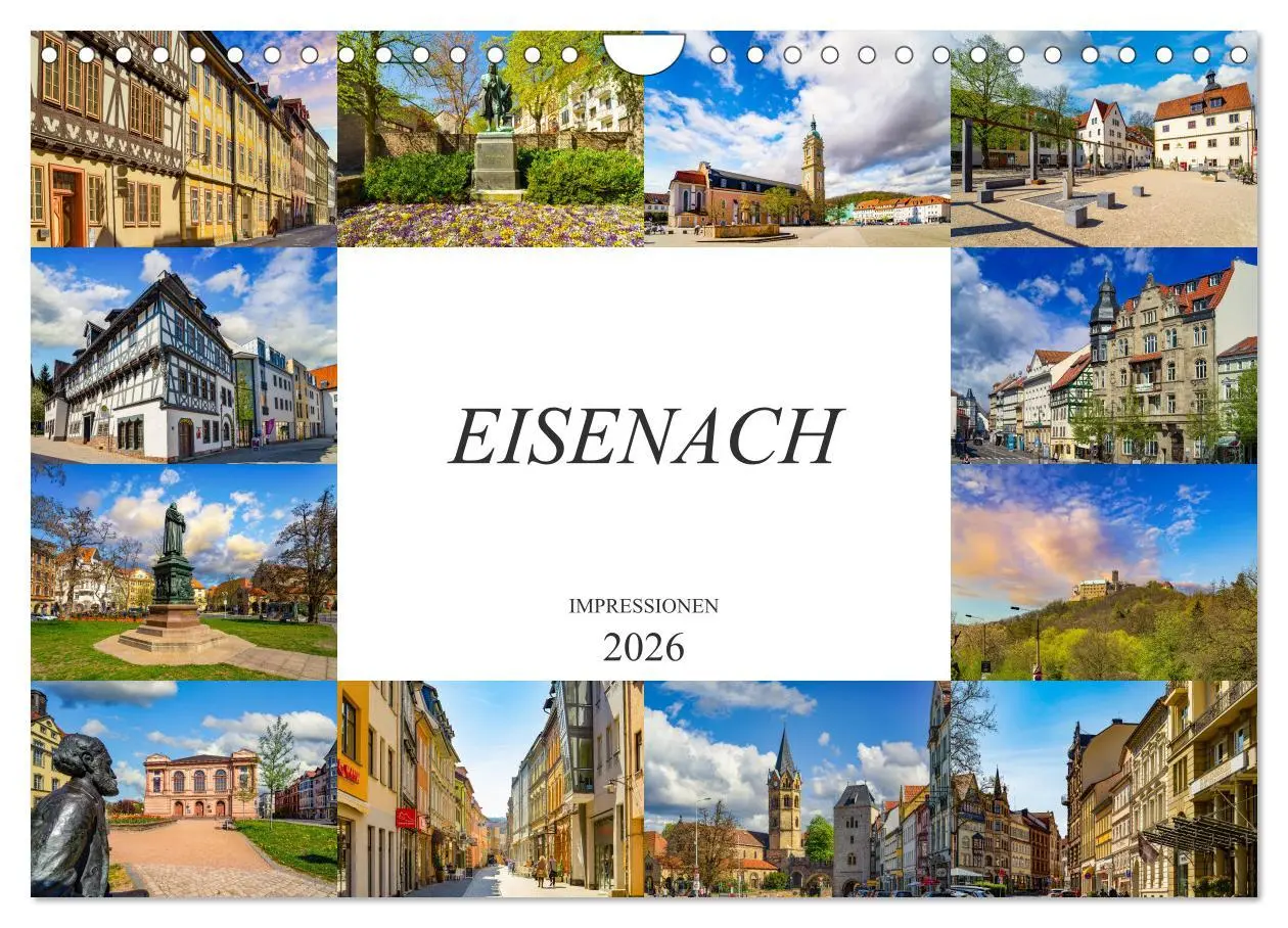 Cover: 9783457796566 | Eisenach Impressionen (Wandkalender 2026 DIN A4 quer), CALVENDO...