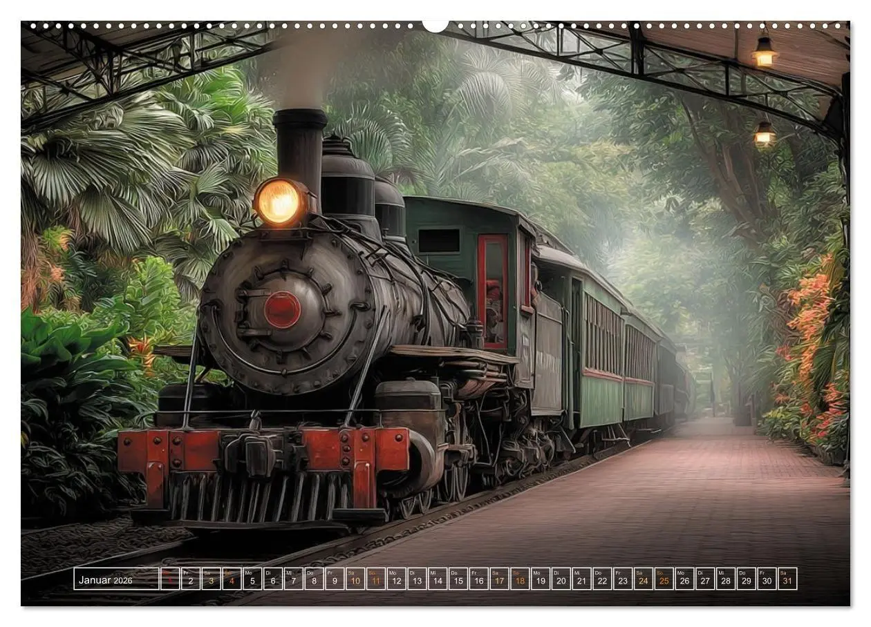 Bild: 9783516716566 | Stahlgiganten unter Dampf (Wandkalender 2026 DIN A2 quer), CALVENDO...