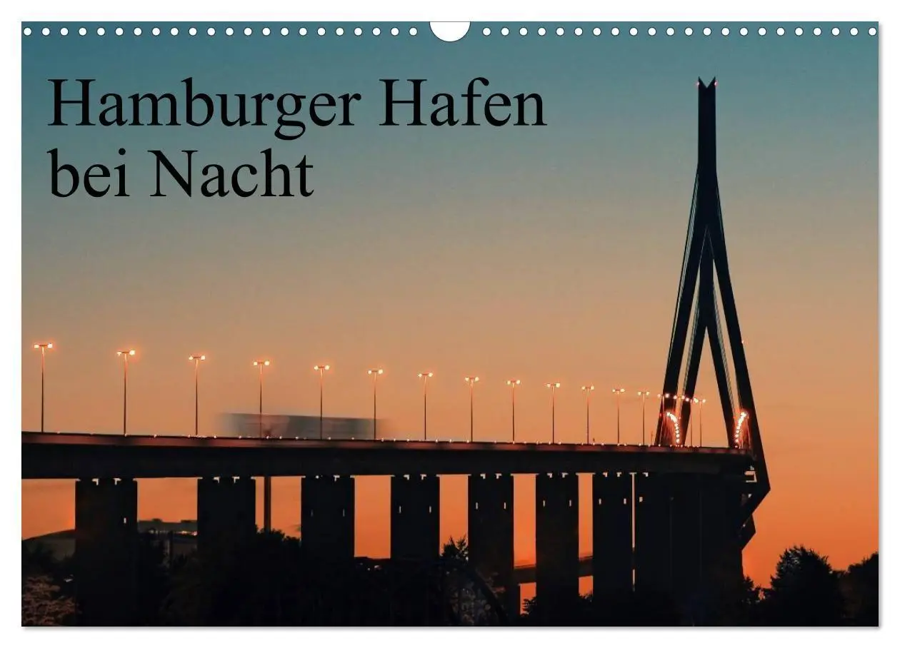 Cover: 9783594176566 | Hamburger Hafen bei Nacht (Wandkalender 2027 DIN A3 quer), CALVENDO...