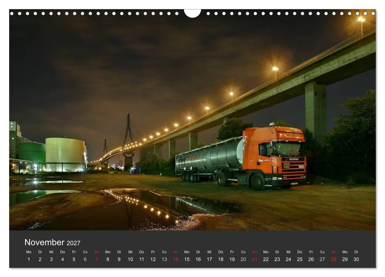 Bild: 9783594176566 | Hamburger Hafen bei Nacht (Wandkalender 2027 DIN A3 quer), CALVENDO...