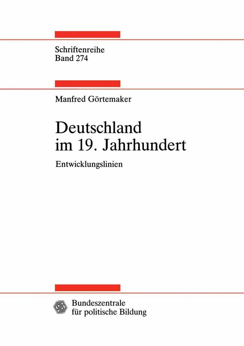 Cover: 9783663096566 | Deutschland im 19. Jahrhundert | Entwicklungslinien | Görtemaker