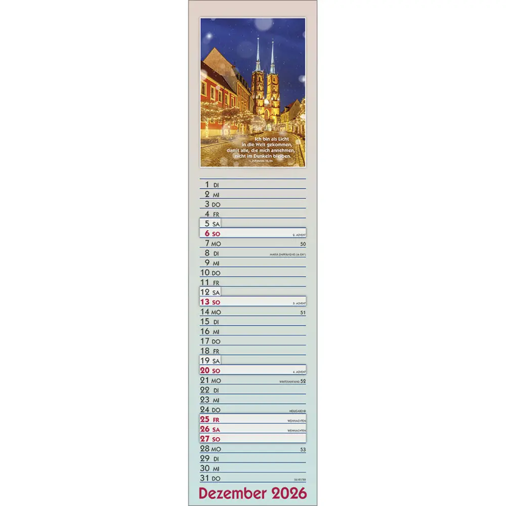Bild: 9783754866566 | Viel Glück und viel Segen 2026 | Terminkalender | Kalender | 15 S.