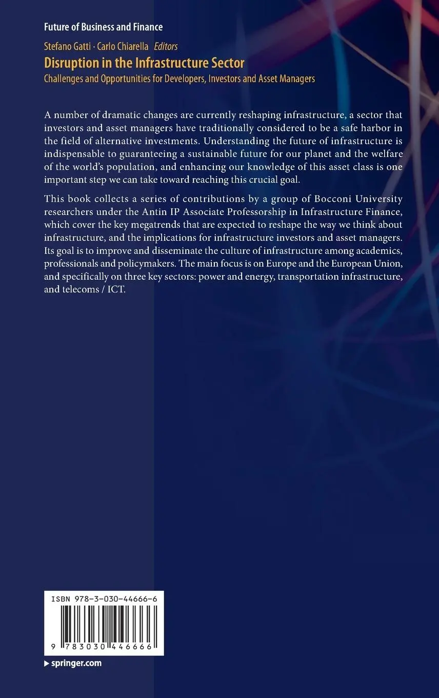 Rückseite: 9783030446666 | Disruption in the Infrastructure Sector | Carlo Chiarella (u. a.)