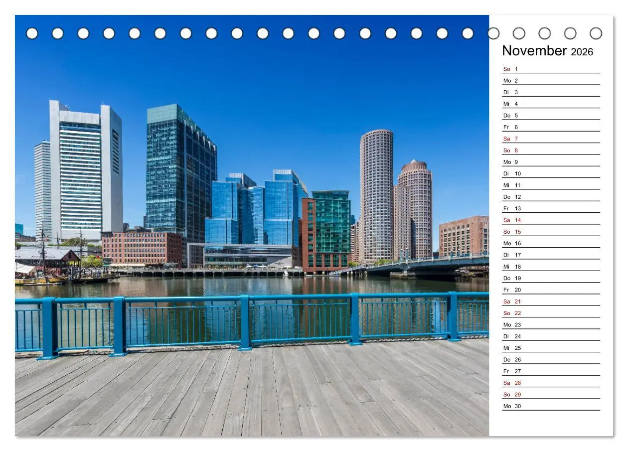 Bild: 9783457856666 | Stadtansichten aus Boston (Tischkalender 2026 DIN A5 quer),...