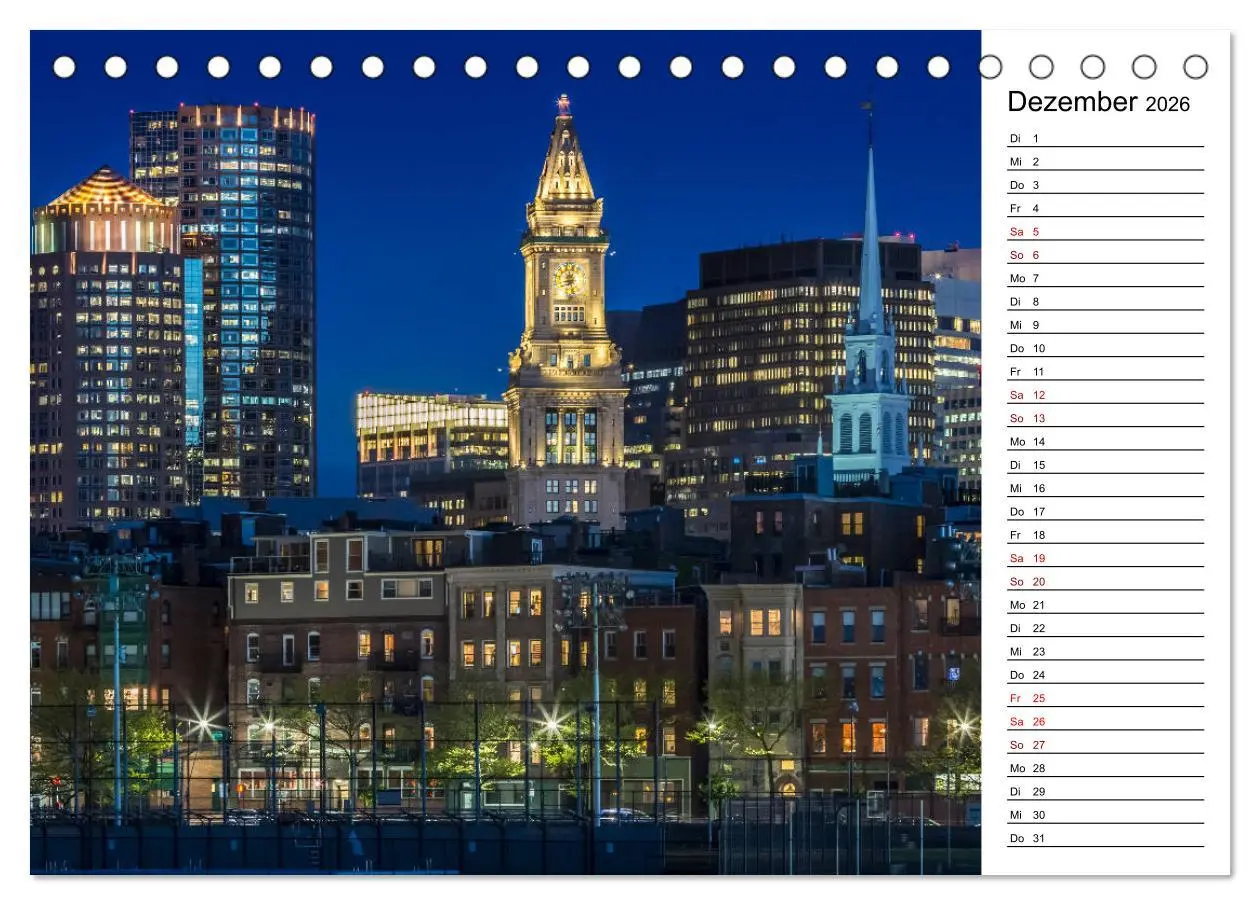 Bild: 9783457856666 | Stadtansichten aus Boston (Tischkalender 2026 DIN A5 quer),...