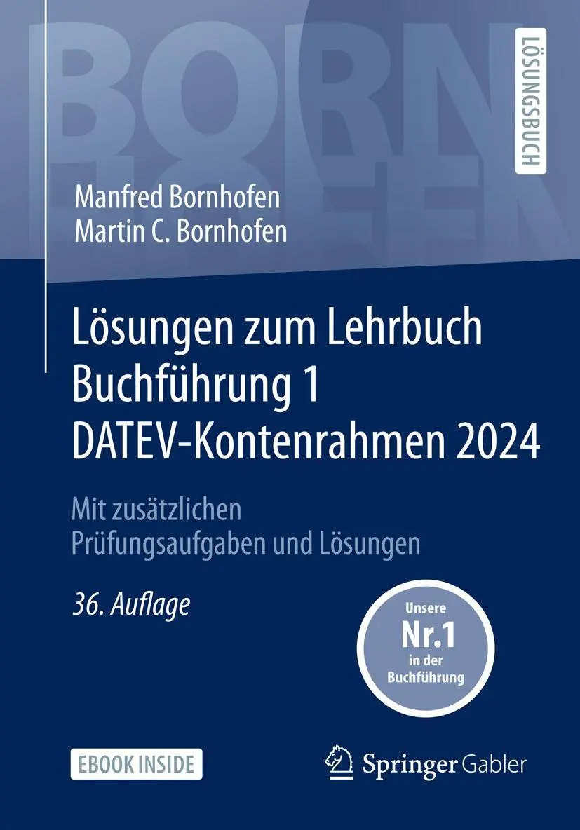 Cover: 9783658446666 | Lösungen zum Lehrbuch Buchführung 1 DATEV-Kontenrahmen 2024 | Buch