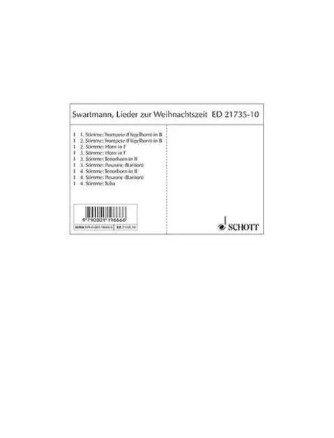 Cover: 9790001196666 | Lieder zur Weihnachtszeit | Thomas Swartman | Buch | 80 S. | Deutsch