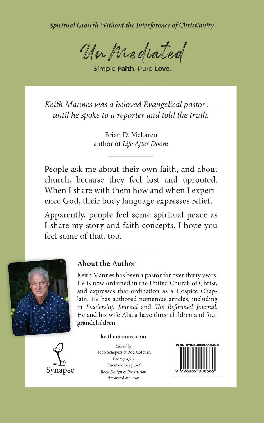 Rückseite: 9798989906666 | UnMediated | Spiritual Growth Without the Interference of Christianity
