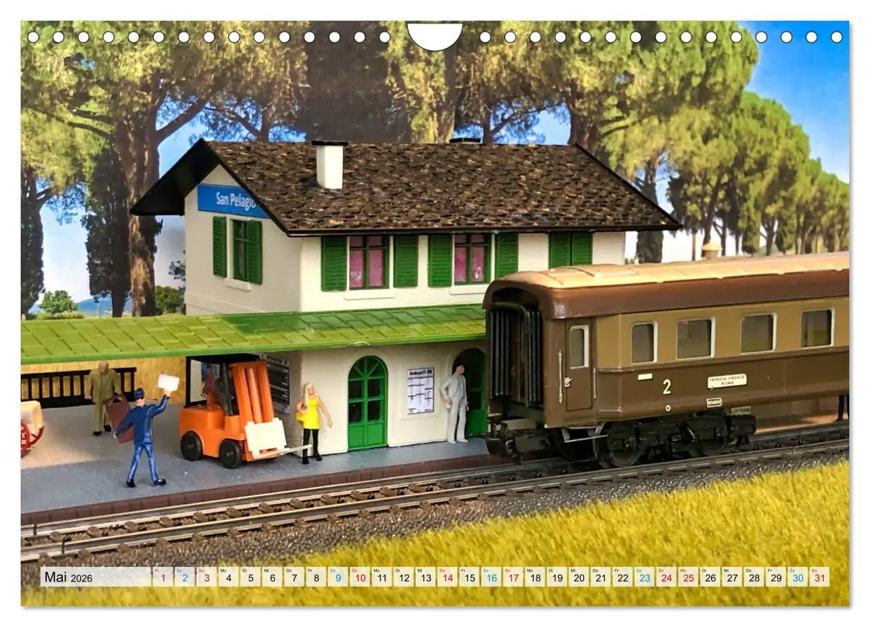 Bild: 9783457536766 | Retro Modellbahnanlagen (Wandkalender 2026 DIN A4 quer), CALVENDO...