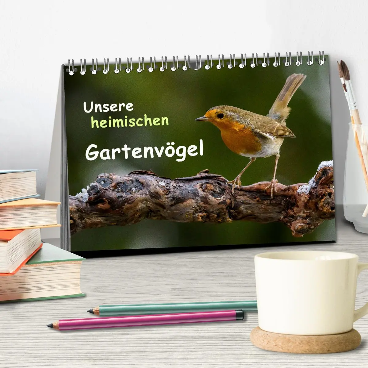 Bild: 9783516006766 | Unsere heimischen Gartenvögel (Tischkalender 2026 DIN A5 quer),...