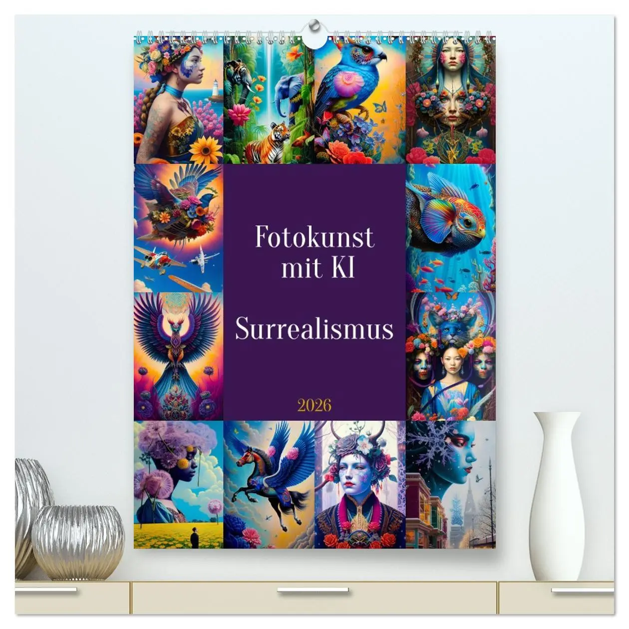 Cover: 9783516316766 | Fotokunst mit KI - Surrealismus (hochwertiger Premium Wandkalender...