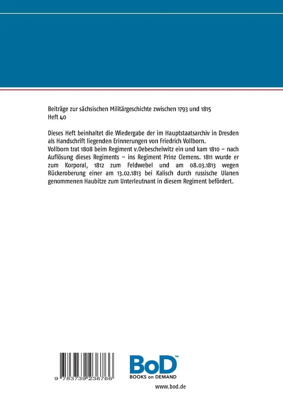 Rückseite: 9783739236766 | Friedrich Vollborn - Erlebtes (I+II) | Jörg Titze | Taschenbuch | 2016