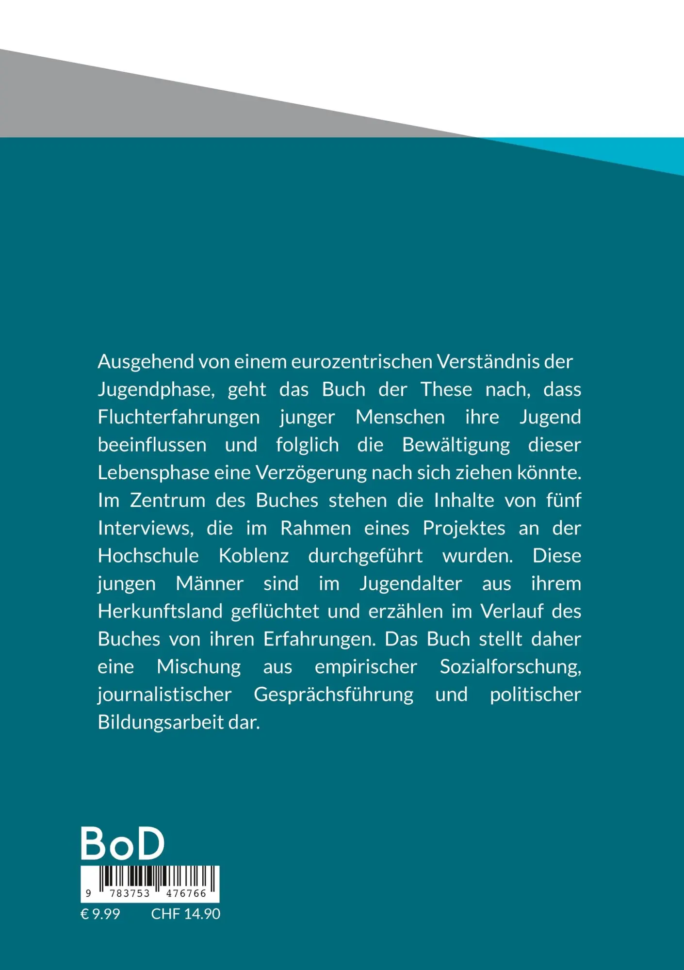 Rückseite: 9783753476766 | Flüchtige Jugend? | Tanja Hubl (u. a.) | Taschenbuch | 240 S. | 2025