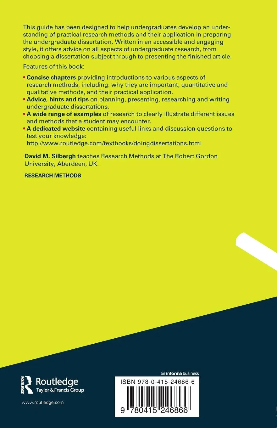 Rückseite: 9780415246866 | Doing Dissertations in Politics | A Student Guide | David Silbergh