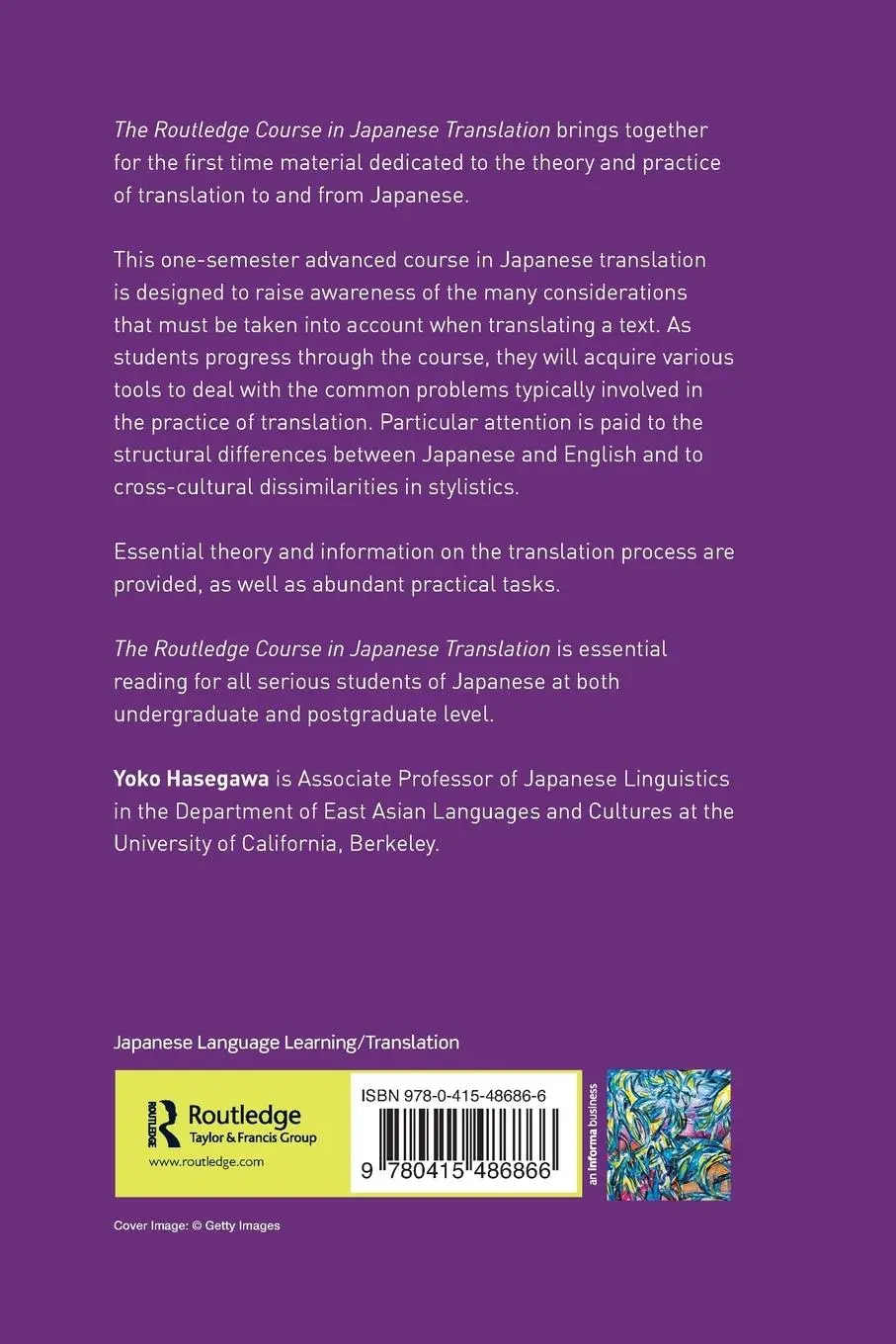 Rückseite: 9780415486866 | The Routledge Course in Japanese Translation | Yoko Hasegawa | Buch