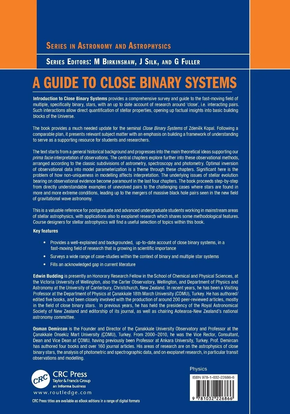 Rückseite: 9781032226866 | A Guide to Close Binary Systems | Edwin Budding (u. a.) | Taschenbuch