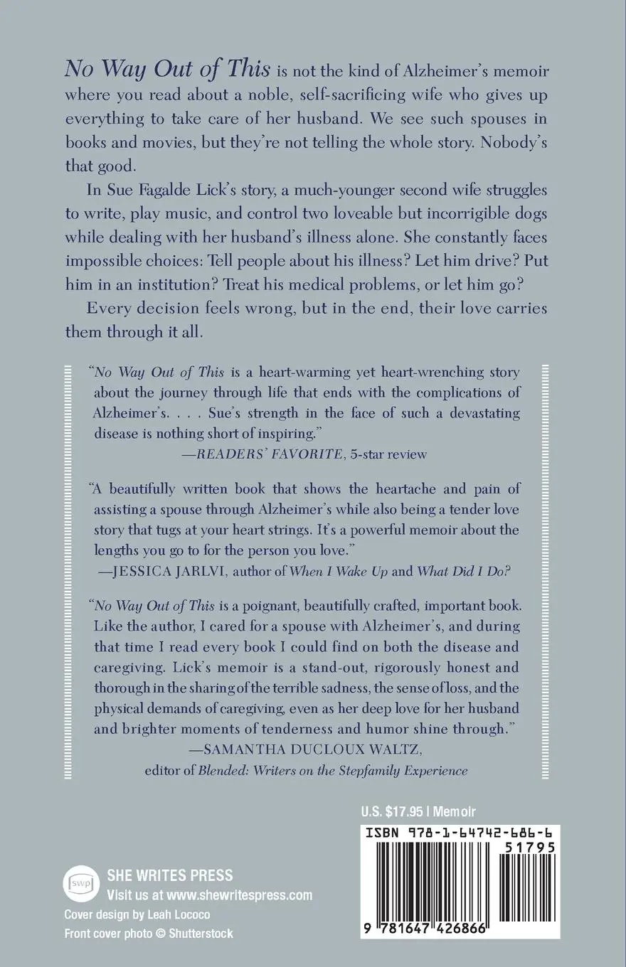 Rückseite: 9781647426866 | No Way Out of This | Loving a Partner with Alzheimer's | Lick | Buch